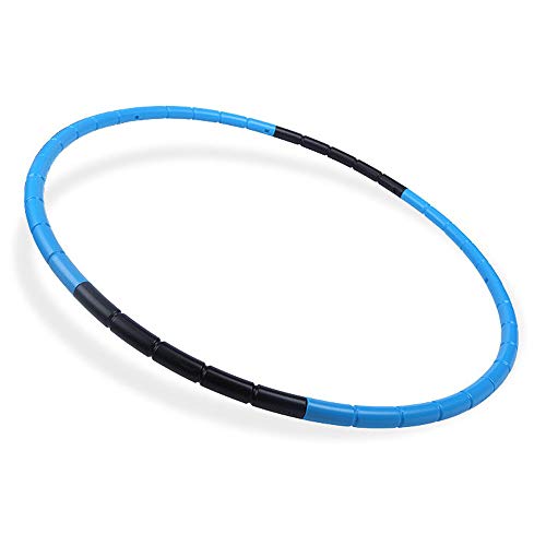 joofang 8 Sections Kids Weighted Hoola Hoop,70cm 240g Adjustable Fitness Ring Gymnastic,Ideal for Dancing,Playing Sports,Games,Swimming&Pet Training,Portable Fitness Equipment,6–15 years old children