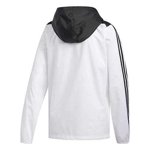 adidas Women's Alphaskin Tiro Windbreaker, White/Black, Small - Gym Store | Gym Equipment | Home Gym Equipment | Gym Clothing