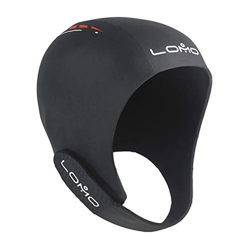 Lomo Smoothskin Neoprene Swimming Cap - Black (Small)