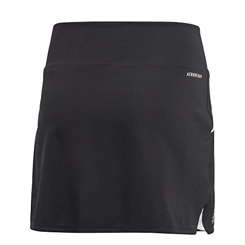 adidas Girls' G CLUB SKIRT, black/Matte silver/White, 7-8Y