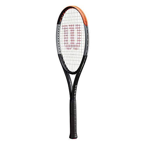 Wilson Burn Racket 100 V4.0, Ambitious recreational player, Black/Grey/Orange, WR044710U3