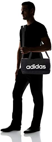 adidas Unisex's LIN DUFFLE XS Gym Bag, Black/Black/White, NS