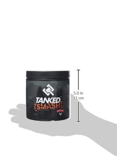 Tanked Smash Pre Workout Powder 250g - Improve Focus & Intensity Levels - Fruit Punch | Tanked