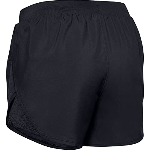Under Armour Women's W UA Fly by 2.0 Yoga, Fitness Shorts, Black/Black/Reflective (001), SM