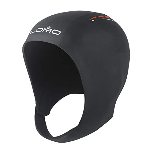 Lomo Smoothskin Neoprene Swimming Cap - Black (Small)