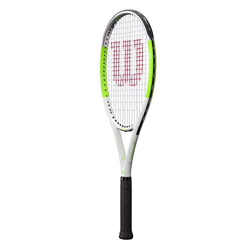 Wilson Blade Feel Team 103 tennis racket, For youth and recreational players, Aluminium/fibreglass, Green/Grey/White, WR054810U4