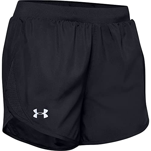 Under Armour Women's W UA Fly by 2.0 Yoga, Fitness Shorts, Black/Black/Reflective (001), SM