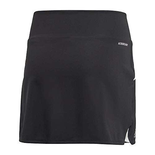 adidas Girls' G CLUB SKIRT, black/Matte silver/White, 7-8Y