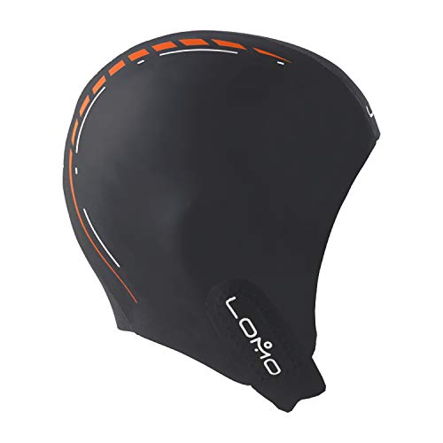 Lomo Smoothskin Neoprene Swimming Cap - Black (Small)