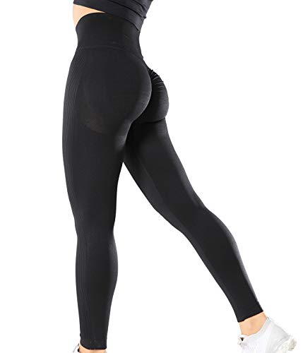 S Size Women Seamless Butt Lifting Leggings High Waist Yoga Pants Workout