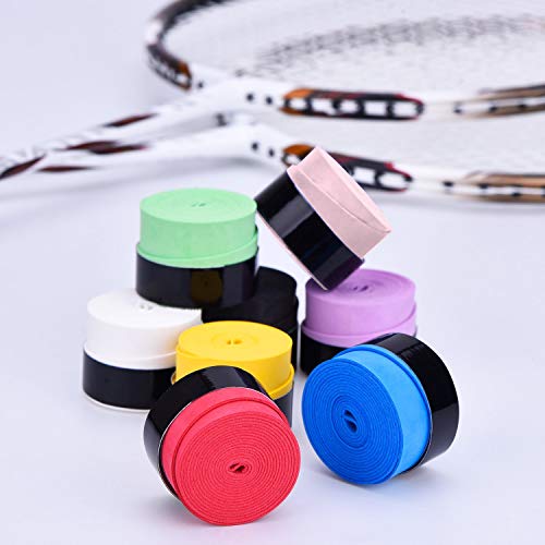 8 Pieces Tennis Badminton Racket Overgrip for Anti Slip and Absorbent Grip, Assorted Color