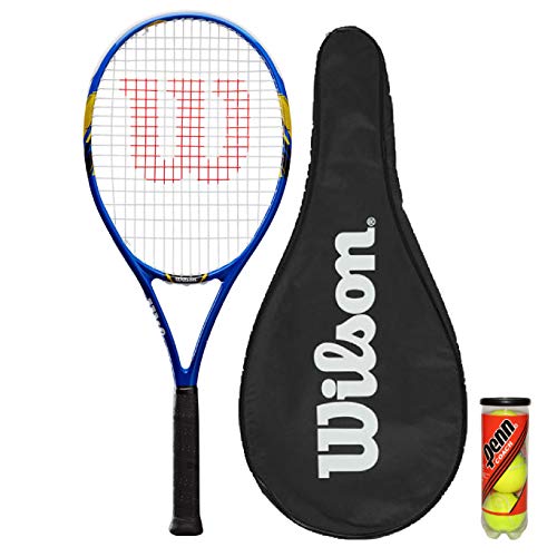 Wilson US Open Tennis Racket + Cover & 3 Tennis Balls - Grip Size L3