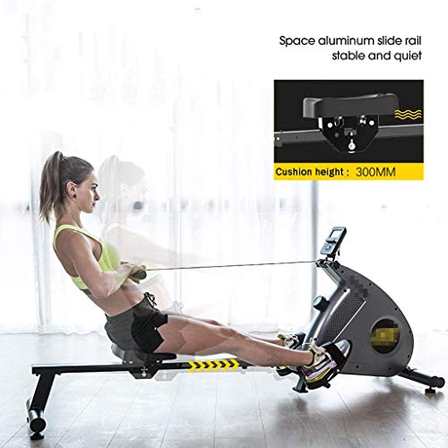 Rowing Machine Exercise Equipment Row Machines for Home Silent Folding Magnetic Rowing Machine Tension Resistance Exercise for Whole Body