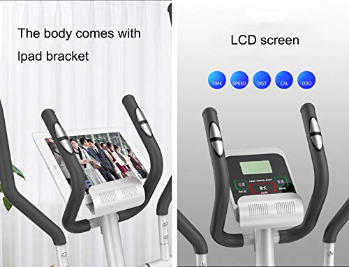 AORISSE Elliptical machine, Magnetic Control Fitness Elliptical Cross Trainer 3 in 1 Elliptical Machine Treadmills for Exercise Bikes Space Walker Machine with Seat, With LCD screen,Black