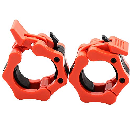 NatureAqua Weightlifting Olympic Barbell Clamps Collar - Quick Release Pair of Locking 2