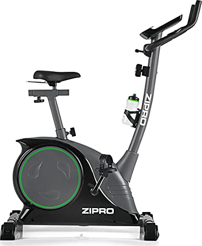 Zipro Nitro Adult Magnetic Fitness Bike Exercise Bike up to 150 kg, Black, One Size,standard size