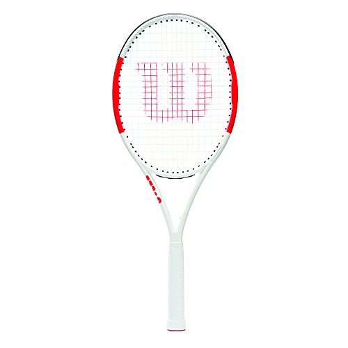 Wilson Tennis Racket, Six.One Lite 102, Unisex, Intermediate Players, Grip Size L0, Red/Grey, WRT73660U0