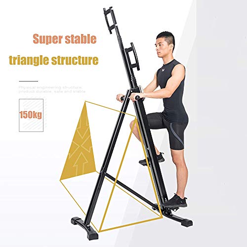 Vertical Climber Exercise Machine,Folding Vertical Climber Stepper Cardio Workout Fitness Gym for home Gym