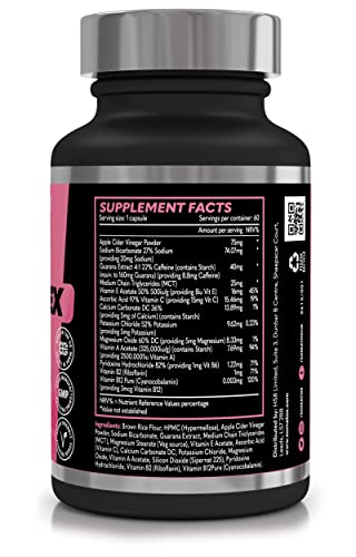 New Extreme Keto Complex Max – Advanced Ketogenic Formula for Weight Loss Fat Burner Diet Pills | with Apple Cider Vinegar, MCT & Vitamin B12 – 30 Day Vegan Capsules – Made UK GMP Certified