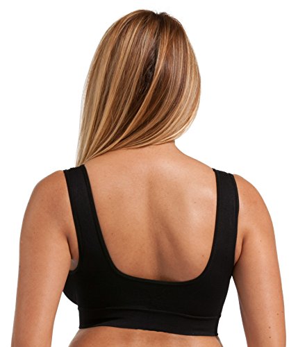 Boolavard 3 Pack (TM) - The Ultimate Comfort Bra. Seamless Support Comfort  Sport Stretch Action Leisure Black White Nude (S:76-81cm(30A-30B)) :  : Clothing, Shoes & Accessories