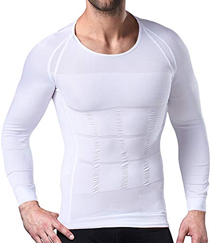 Mens Body Shaper Slimming Shirt Compression Vest Elastic Slim Shapewear  Tank Top