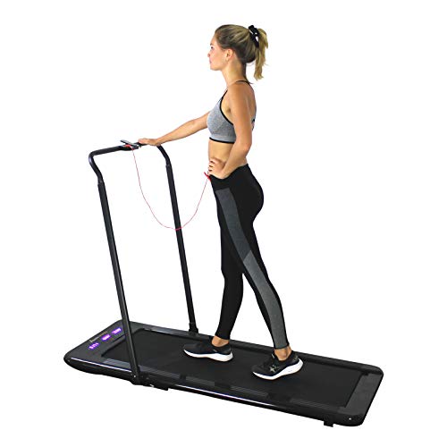 WalkSlim 570 Foldable Motorised Home Treadmill - Office Desk Walking Treadmill - LED Touchscreen, Calorie Counter, Remote Control, Foldable & Compact