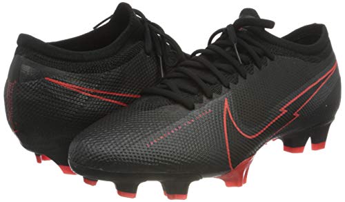 Nike Unisex Vapor 13 Pro FG Football Shoe, Black Black Dark Smoke Grey, 7 UK