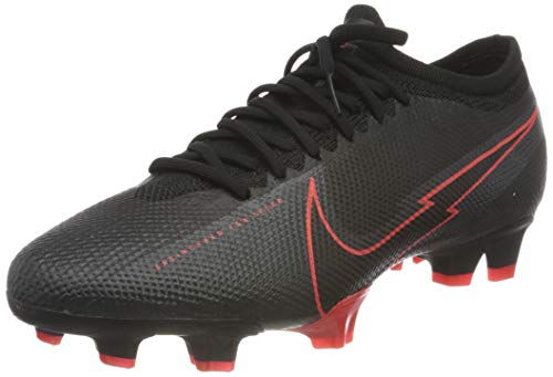 Nike Unisex Vapor 13 Pro FG Football Shoe, Black Black Dark Smoke Grey, 7 UK