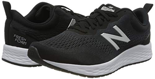 New Balance Men's Fresh Foam Arishi V3 Running Shoes, Black Black White, 9 UK