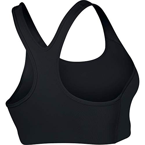 Nike Women Classic Swoosh Bra - Black/White, Medium