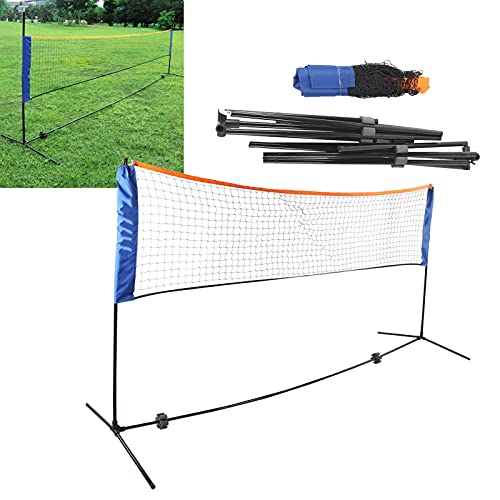 cigemay Tennis Badminton Net, Portable Folding Tennis Net, Easy to Assemble with a Foldable Stand, for Tennis/Kids Volleyball(3.1 meters)