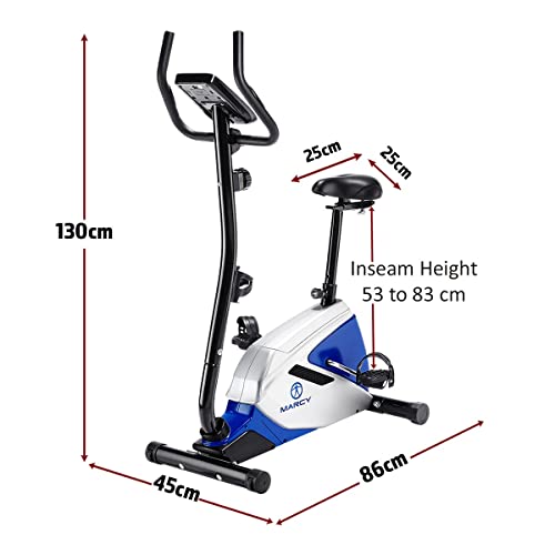 Marcy Azure BK1016 Compact Magnetic Exercise Bike 8 Resistance Levels