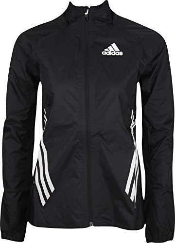 adidas Adizero Performance Rain Womens Running Jacket - Black-XXS