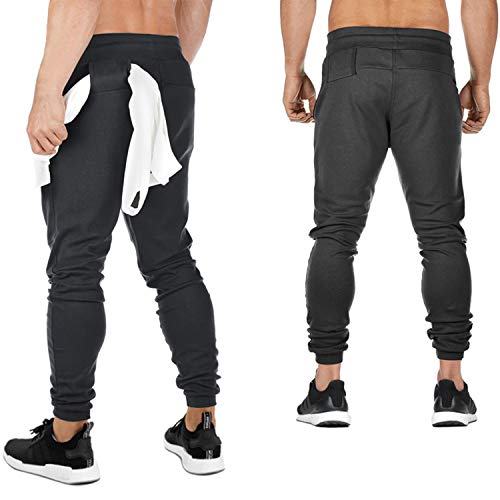 FEDTOSING Men's Workout Sweatpants Loose Fit Open Bottom Mesh Running Track  Pants with Pockets (Black Without Zipper L) : : Clothing &  Accessories