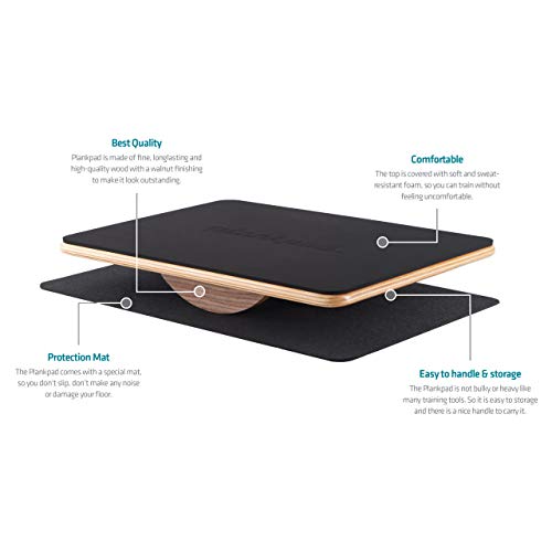 Plankpad PRO - Interactive Balance Board for Full Body Training, Abdominal Muscle Plank-Trainer with App incl. Games & Workouts - Fitness-Hometrainer for the whole family