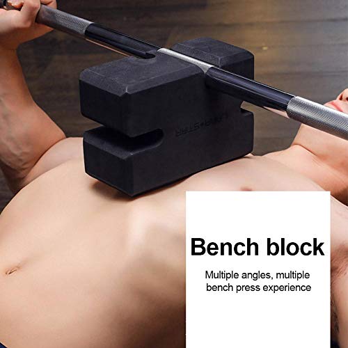 Bench Press Blocks Boards, Adjustable Bench Rest Foam Shooters Block, Anti-Slip Deep Squat Fitness Trainer