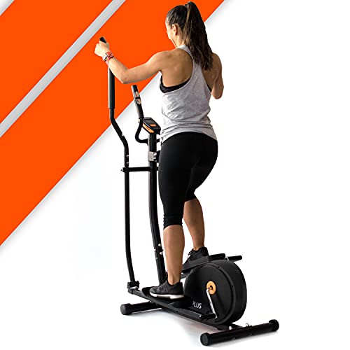 Bonplus BP | Elliptical Bike | Cross Trainer | Cross Machine with LCD Monitor | 8 Resistence Levels | 4kg Flywheel | Max Weight 100kg | Indoor Cardio Machine | Fitness