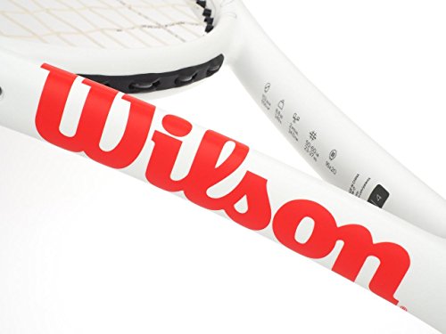 Wilson Tennis Racket, Six.One Lite 102, Unisex, Intermediate Players, Grip Size L0, Red/Grey, WRT73660U0