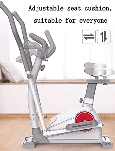 Samnuerly Elliptical machine Magnetic Control Fitness Elliptical Cross Trainer 3 in 1 Elliptical Machine Exercise Bikes Space Walker Machine with Seat Gym Equipment