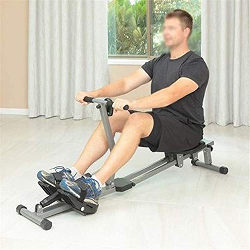 AMZOPDGS Rowing Machine Adjustable Home Rowing Machine, Male and Female Weight Loss Muscle Training Water Rowing Machine, Foldable Steel Aerobic Exercise Fitness Equipment