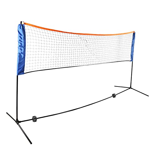 cigemay Tennis Badminton Net, Portable Folding Tennis Net, Easy to Assemble with a Foldable Stand, for Tennis/Kids Volleyball(3.1 meters)