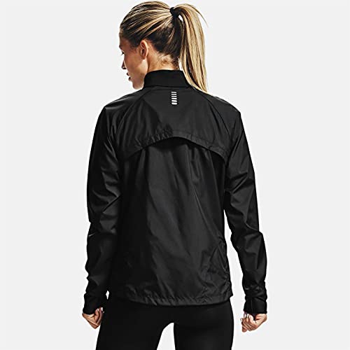 Under Armour Run Insulate Hybrid Jkt Jacket, Women Black, Black / / Reflective (001), LG