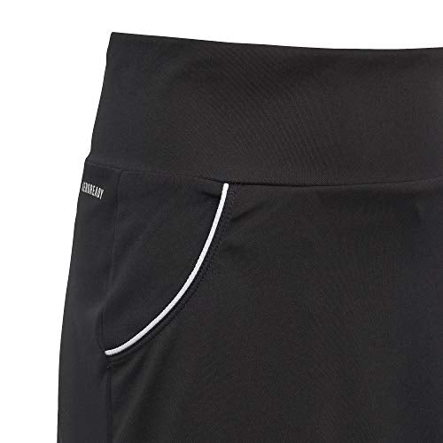 adidas Girls' G CLUB SKIRT, black/Matte silver/White, 7-8Y