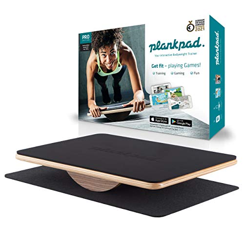 Plankpad PRO - Interactive Balance Board for Full Body Training, Abdominal Muscle Plank-Trainer with App incl. Games & Workouts - Fitness-Hometrainer for the whole family