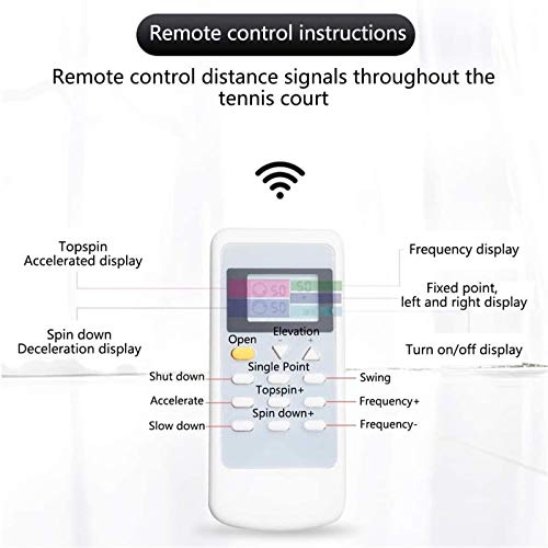 FQCD Tennis Gear & Tennis Ball Machine Tennis Remote Control with Power-on Self-test Function & Card Protector & Remote Control for Adult Tennis Practice,Size:220V