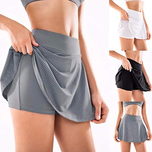 Augneveres Womens Sport Tennis Skirts Yoga Running Skort Ladies Golf Skirt Y2k Dress Athletic Skirts for Women cool