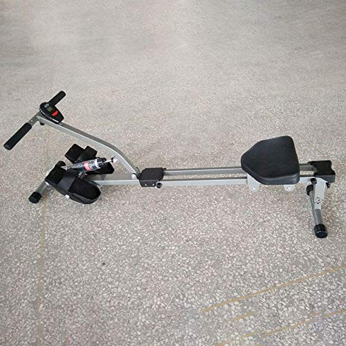 AMZOPDGS Rowing Machine Adjustable Home Rowing Machine, Male and Female Weight Loss Muscle Training Water Rowing Machine, Foldable Steel Aerobic Exercise Fitness Equipment