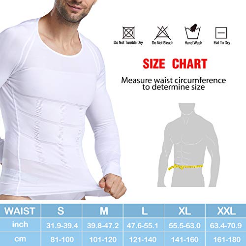 Mens Athletic Compression Shirt Slimming Body Shaper Tank Top Abs Abdomen  Slim Vest Shaperwear Seamless.-xl