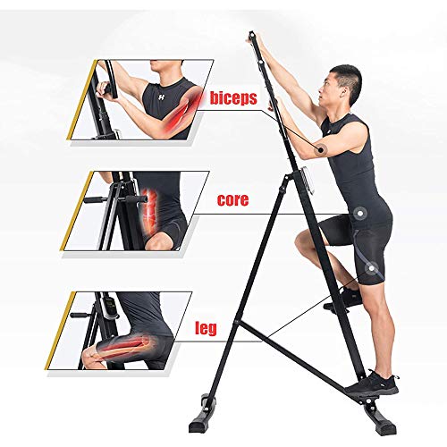 Vertical Climber Exercise Machine,Folding Vertical Climber Stepper Cardio Workout Fitness Gym for home Gym