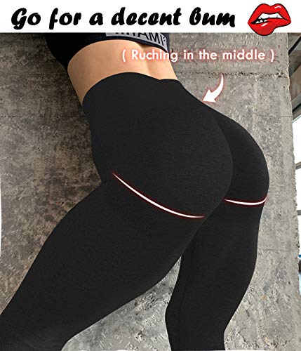 Women's High Waisted Scrunch Bum Leggings Butt Lifting Yoga Pants Gym  Sports Run
